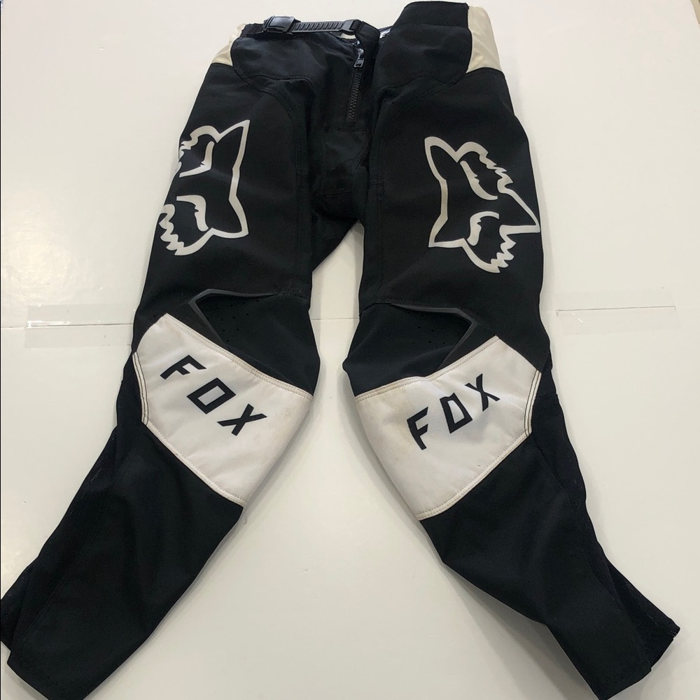 Fox Racing 180 Youth Motocross Pants – Black & White – Youth Small (Approx.)